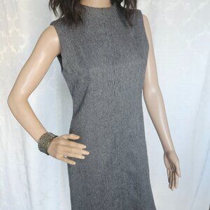 Trio New York - Classic Gray & White Houndstooth Shift Dress